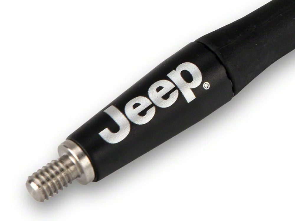 Jeep Licensed by RedRock 13-Inch Trail Antenna with Printed Jeep Logo (07-23 Jeep Wrangler JK & JL) - Image 2