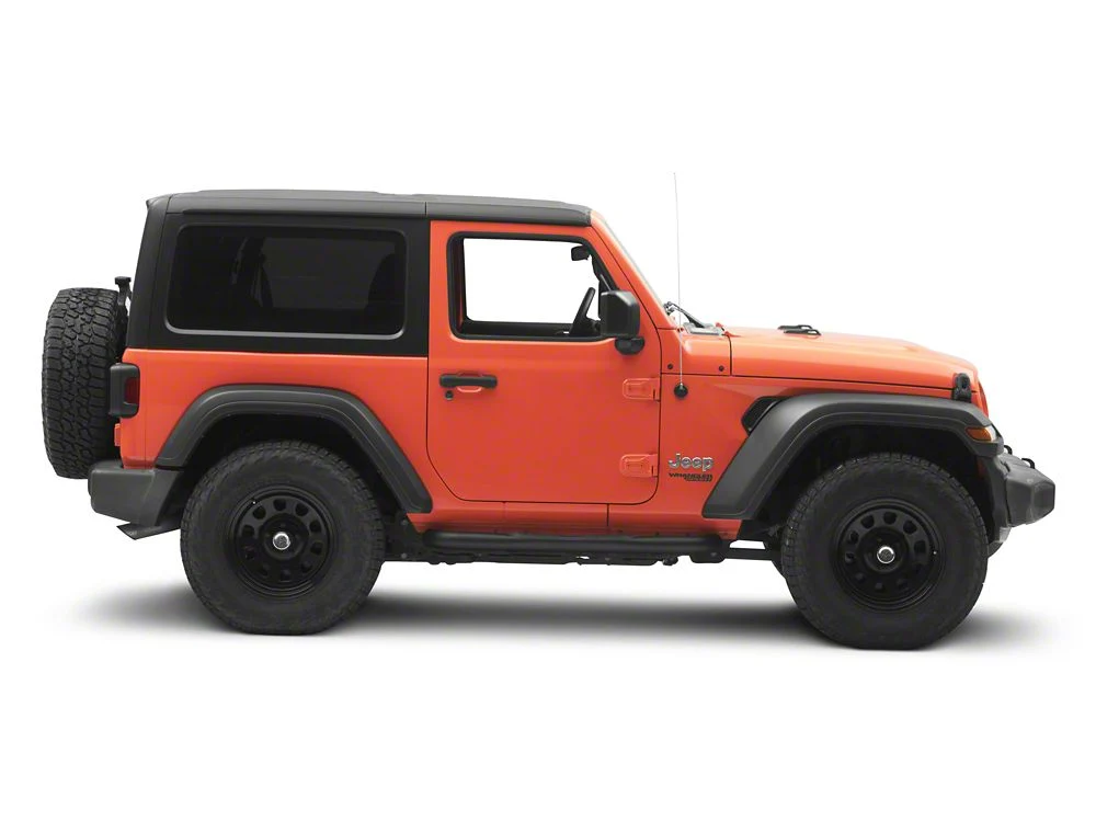 Jeep Licensed by RedRock 3-Inch Round Curved Side Step Bars; Textured Black (18-26 Jeep Wrangler JL 2-Door) - Image 11