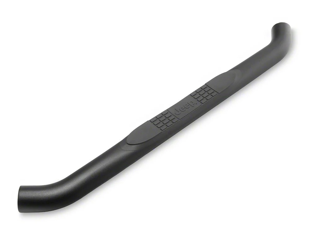 Jeep Licensed by RedRock 3-Inch Round Curved Side Step Bars; Textured Black (18-26 Jeep Wrangler JL 2-Door) - Image 3