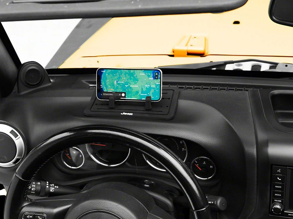 Jeep Licensed by RedRock Anti-Slip Dashboard Phone Holder (07-18 Jeep Wrangler JK) - Image 4
