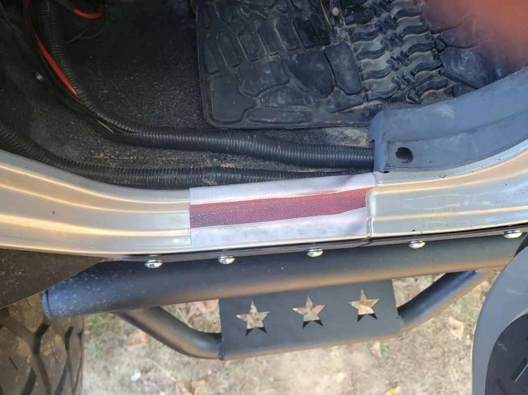 Jeep Licensed by RedRock Carbon Fiber Door Sill Decal; Real Flag (07-18 Jeep Wrangler JK) - Image 9