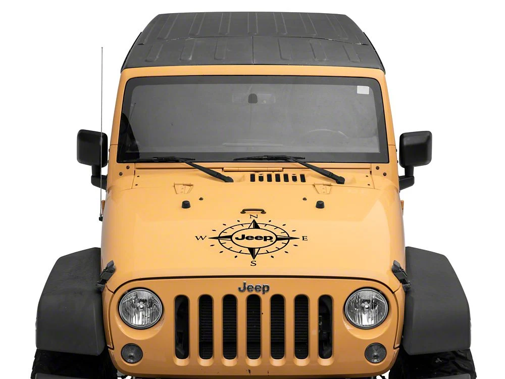 Jeep Licensed by RedRock Compass Decal with Jeep Logo; Black (07-18 Jeep Wrangler JK) - Image 4