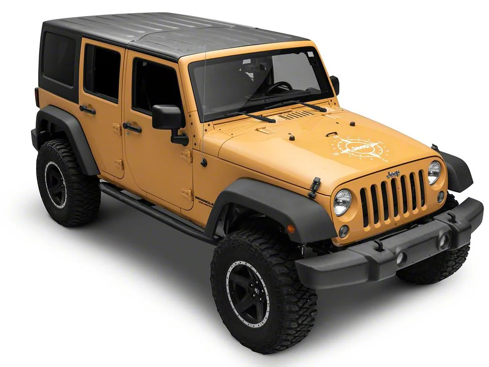 Jeep Licensed by RedRock Compass Decal with Jeep Logo; White (07-18 Jeep Wrangler JK) - Image 3
