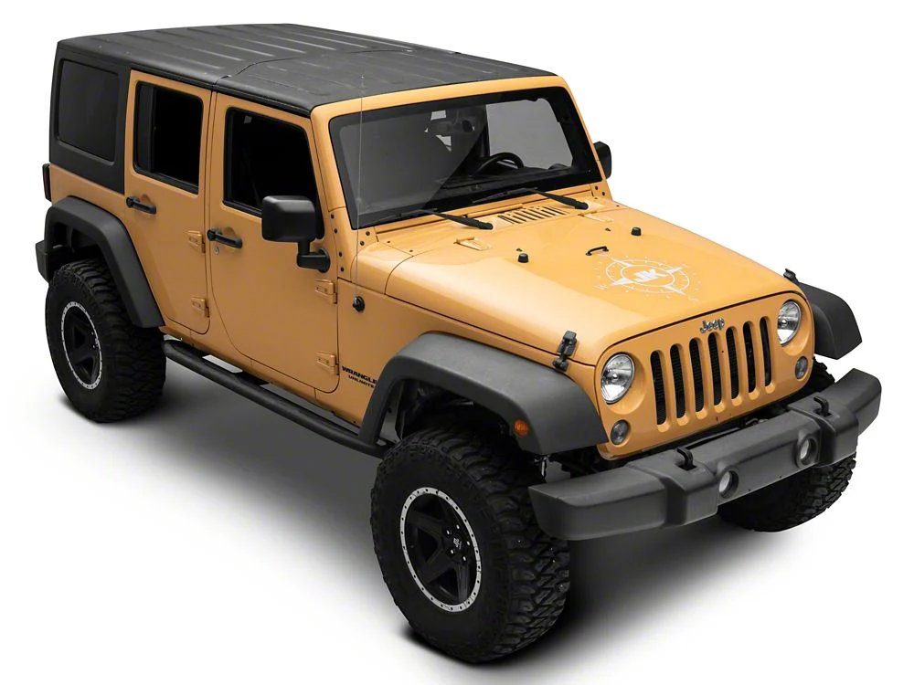 Jeep Licensed by RedRock Compass Decal with JK Logo; White (07-18 Jeep Wrangler JK) - Image 3