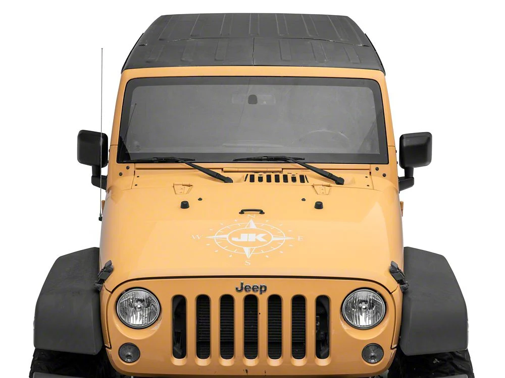 Jeep Licensed by RedRock Compass Decal with JK Logo; White (07-18 Jeep Wrangler JK) - Image 4