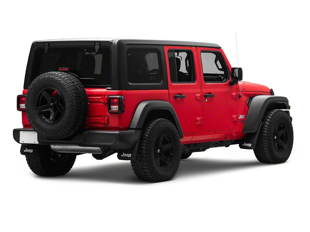 Jeep Licensed by RedRock Custom Molded Mud Guards; Front and Rear (18-26 Jeep Wrangler JL) - Image 10