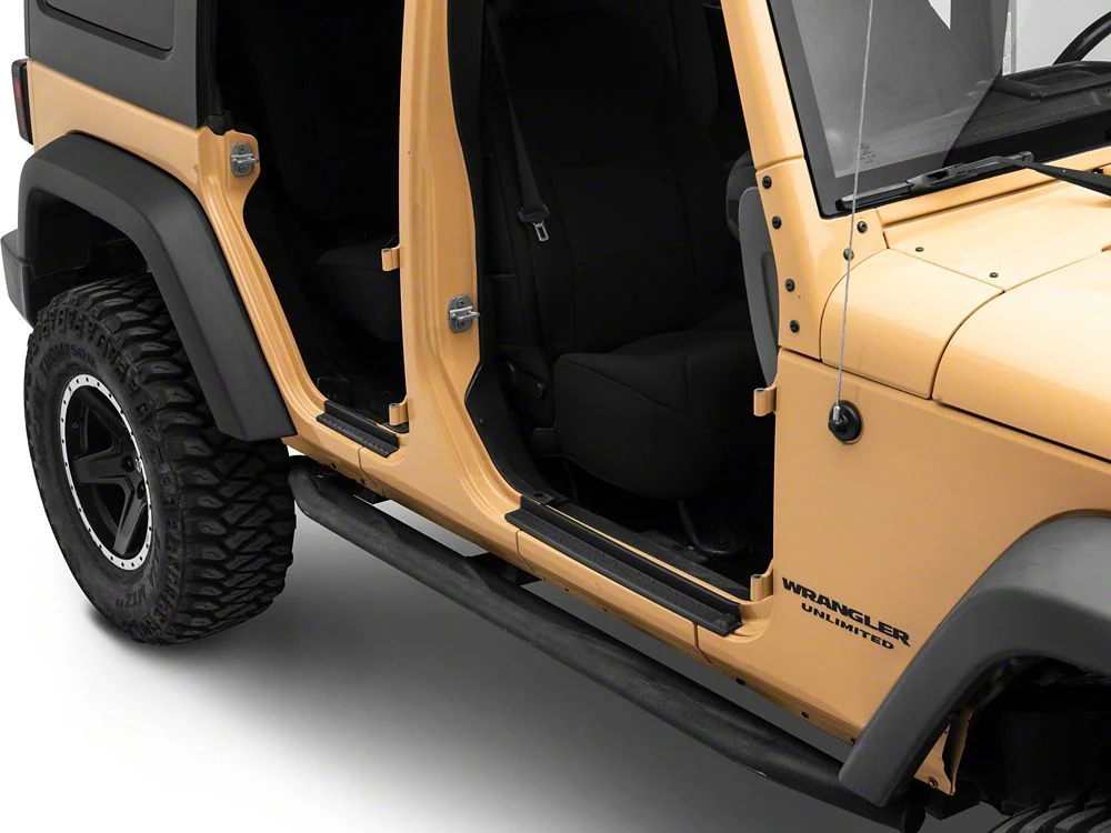 Jeep Licensed by RedRock Door Entry Guards with Jeep Logo (07-18 Jeep Wrangler JK 4-Door) - Image 4