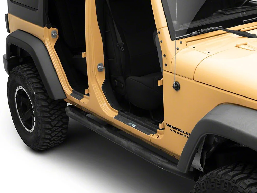 Jeep Licensed by RedRock Door Sill Body Shield Decal; Metallic (07-18 Jeep Wrangler JK) - Image 2