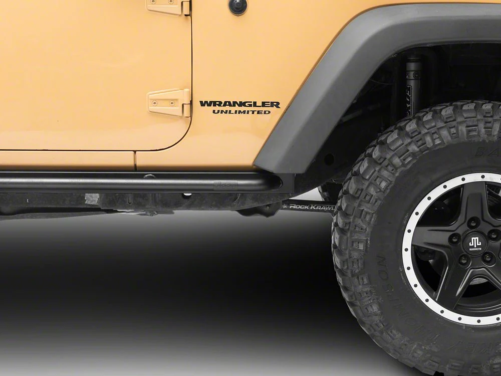 Jeep Licensed by RedRock Enhanced Rubi Rails with Jeep Logo; Textured Black (07-18 Jeep Wrangler JK 4-Door) - Image 7