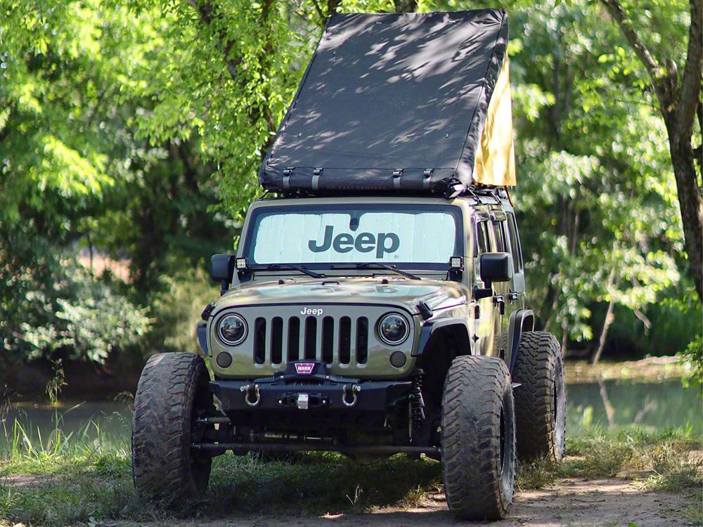 Jeep Licensed by RedRock Front Windshield Sun Shade with Jeep Logo (07-18 Jeep Wrangler JK) - Image 10