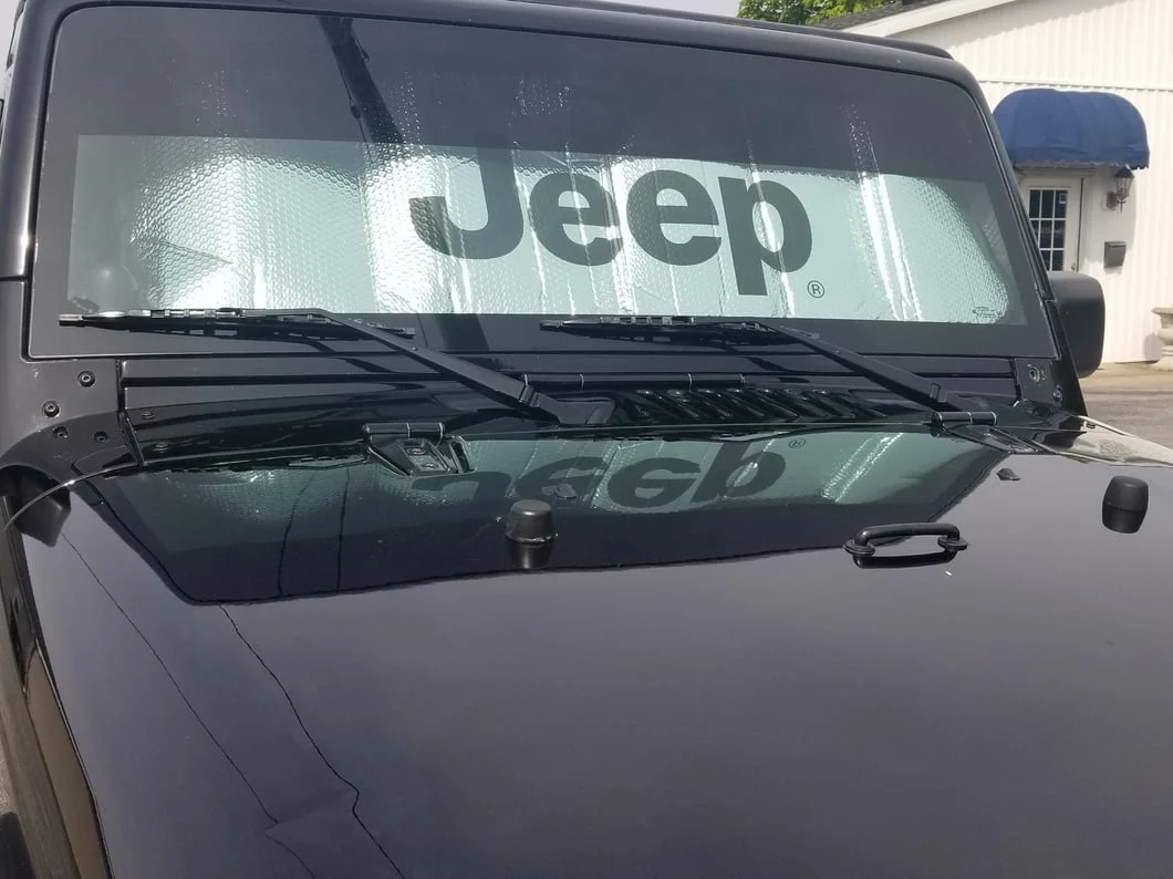 Jeep Licensed by RedRock Front Windshield Sun Shade with Jeep Logo (07-18 Jeep Wrangler JK) - Image 14