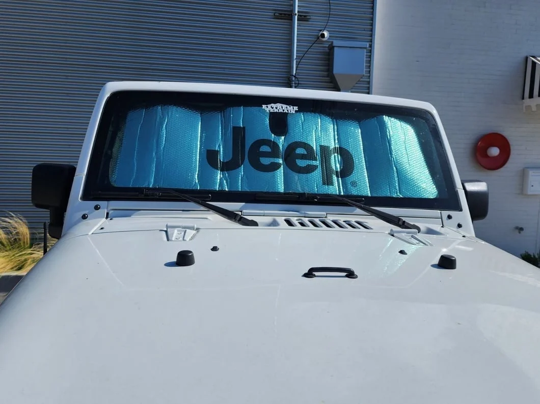 Jeep Licensed by RedRock Front Windshield Sun Shade with Jeep Logo (07-18 Jeep Wrangler JK) - Image 16