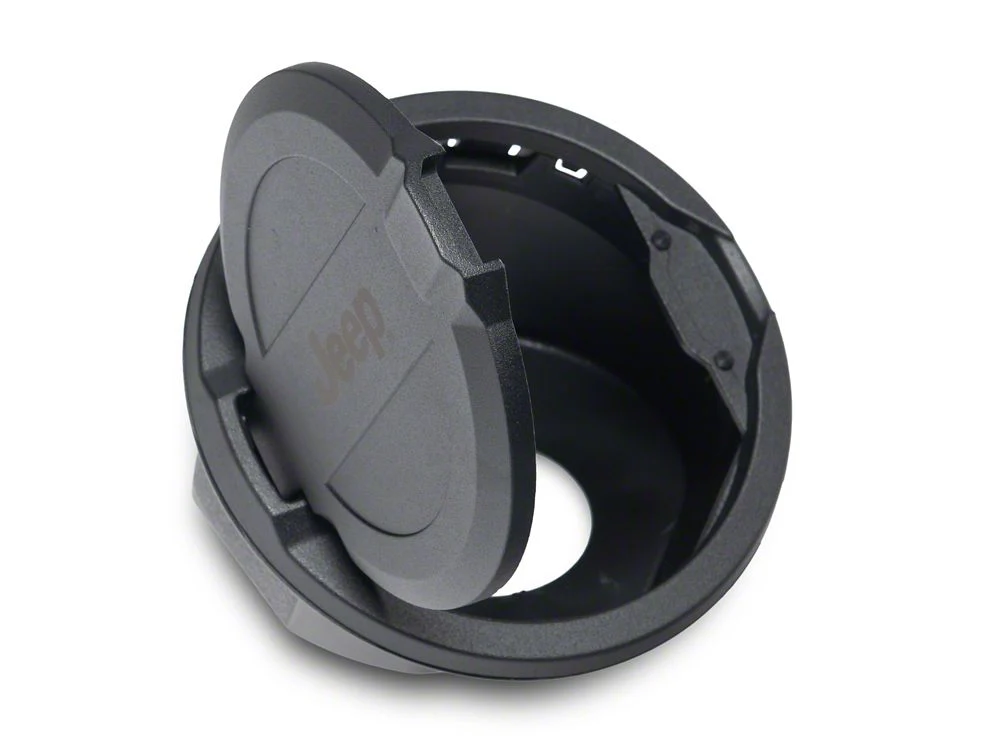 Jeep Licensed by RedRock Fuel Filler Door Cover; Matte Black (18-26 Jeep Wrangler JL) - Image 7