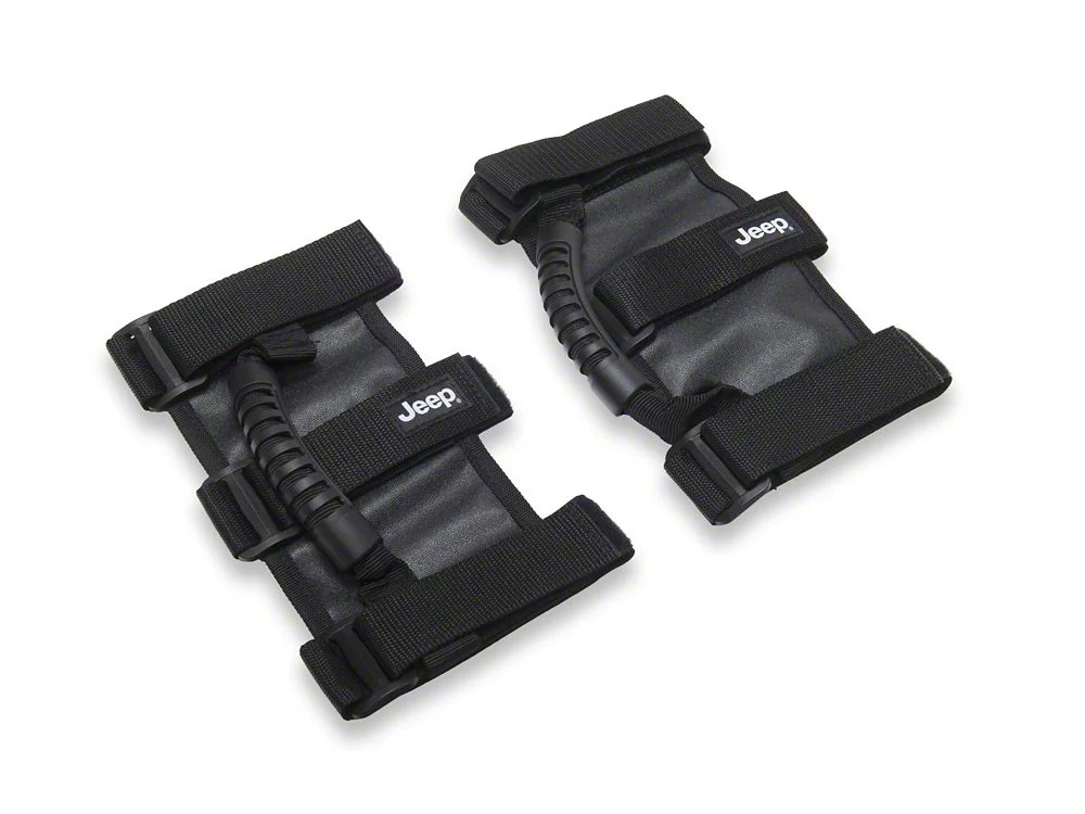 Jeep Licensed by RedRock Grab Handles with Jeep Logo (97-18 Jeep Wrangler TJ & JK) - Image 2