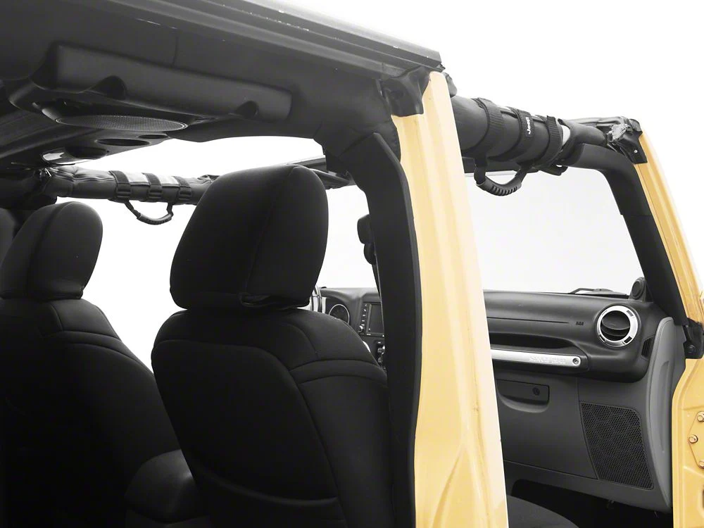 Jeep Licensed by RedRock Grab Handles with Jeep Logo (97-18 Jeep Wrangler TJ & JK) - Image 3