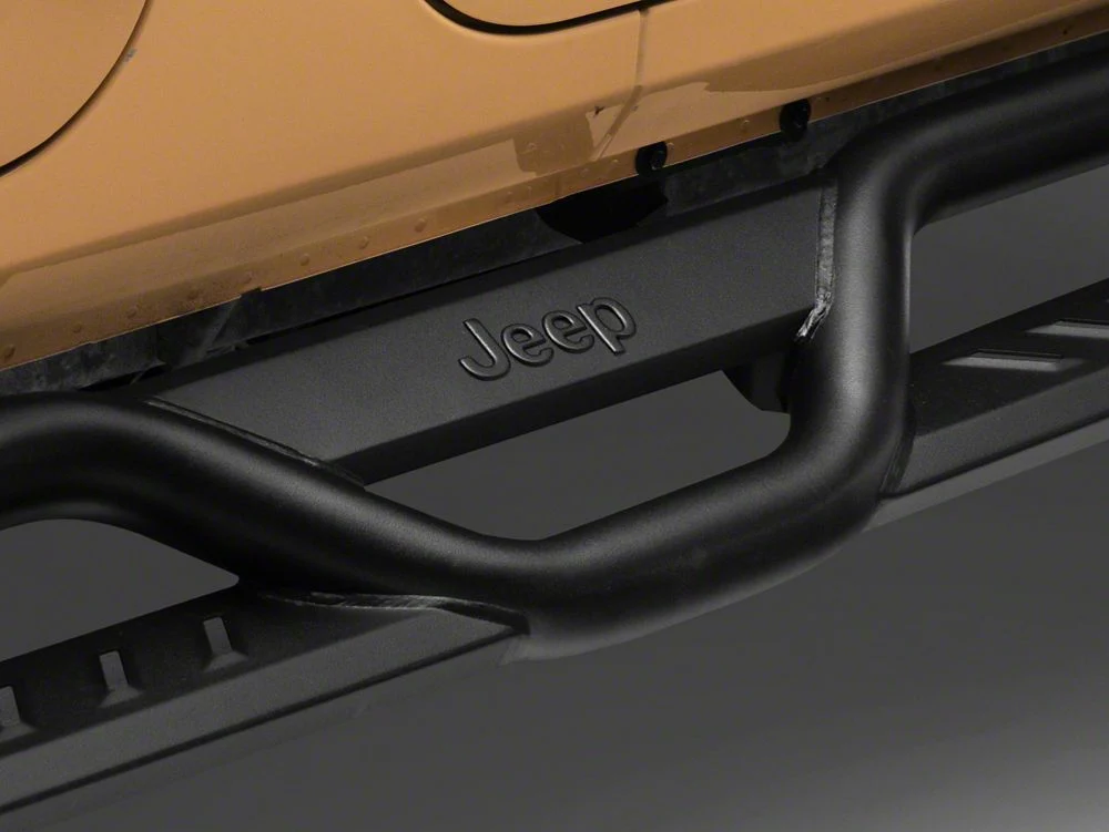 Jeep Licensed by RedRock HD Drop Side Step Bars with Jeep Logo (07-18 Jeep Wrangler JK 4-Door) - Image 4
