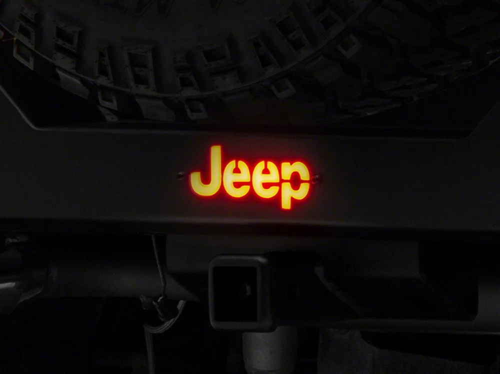 Jeep Licensed by RedRock HD Rear Bumper with LED Jeep Logo Backlight (07-18 Jeep Wrangler JK) - Image 4