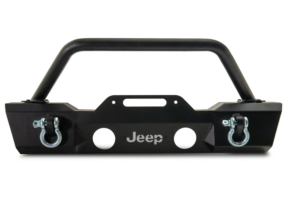Jeep Licensed by RedRock HD Stubby Front Bumper with LED Jeep Logo Backlight (07-18 Jeep Wrangler JK) - Image 10