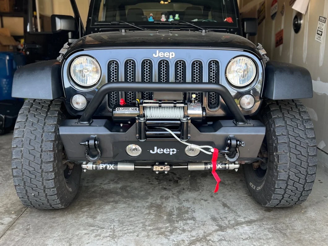 Jeep Licensed by RedRock HD Stubby Front Bumper with LED Jeep Logo Backlight (07-18 Jeep Wrangler JK) - Image 19