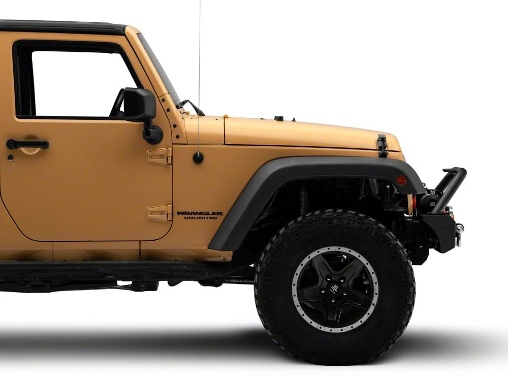 Jeep Licensed by RedRock HD Stubby Front Bumper with LED Jeep Logo Backlight (07-18 Jeep Wrangler JK) - Image 4