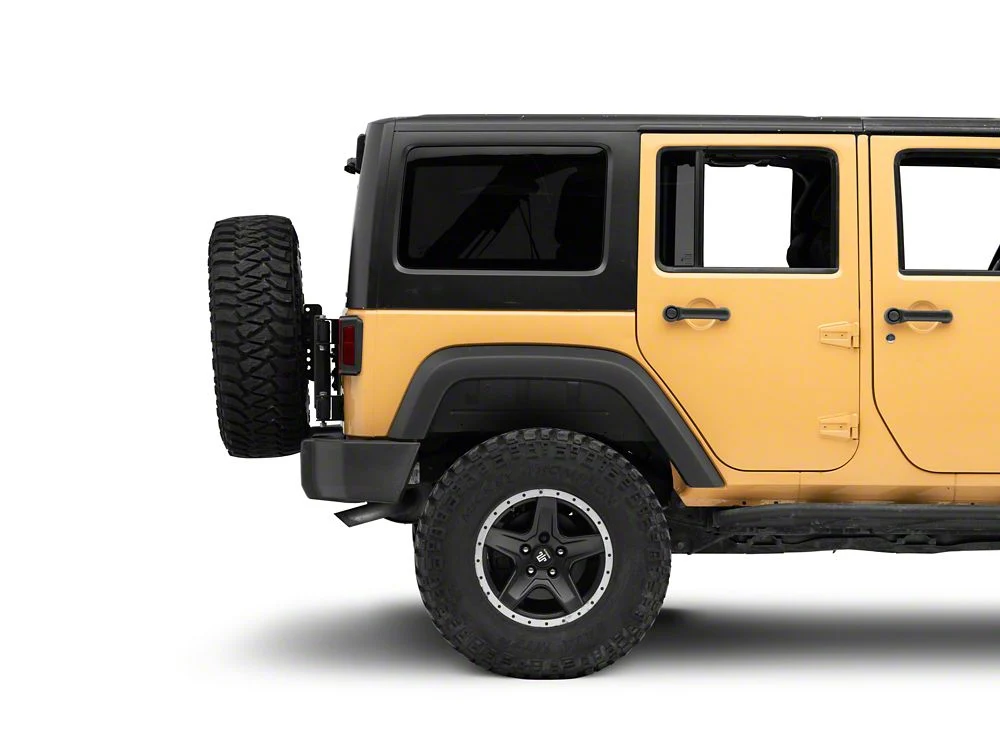 Jeep Licensed by RedRock HD Tire Carrier for OEM Tail Gate with Jeep Logo (07-18 Jeep Wrangler JK) - Image 11