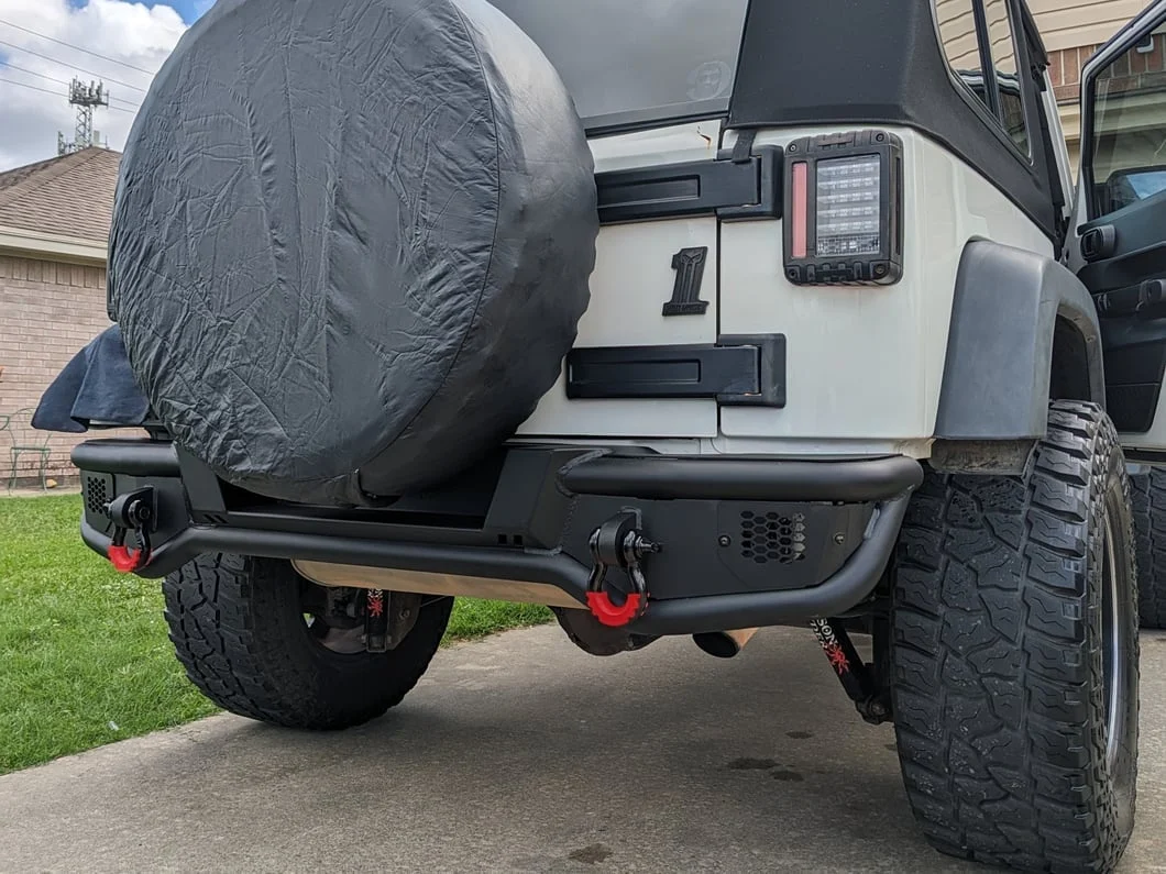 Jeep Licensed by RedRock HD Tubular Rear Bumper with Jeep Logo (07-18 Jeep Wrangler JK) - Image 20