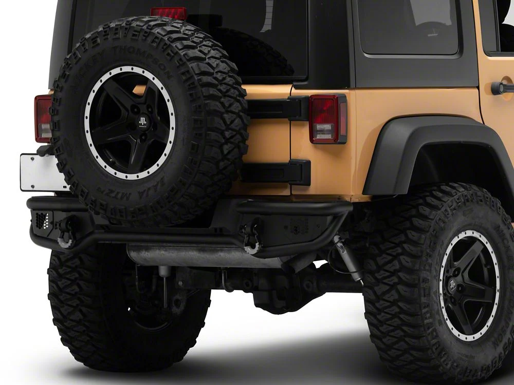 Jeep Licensed by RedRock HD Tubular Rear Bumper with Jeep Logo (07-18 Jeep Wrangler JK) - Image 4