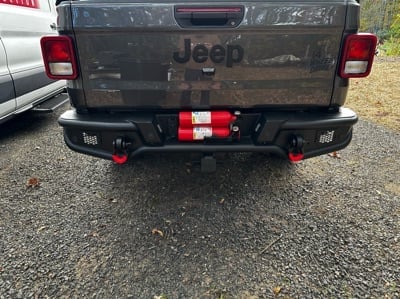 Jeep Licensed by RedRock HD Tubular Rear Bumper with Jeep Logo (20-25 Jeep Gladiator JT) - Image 11