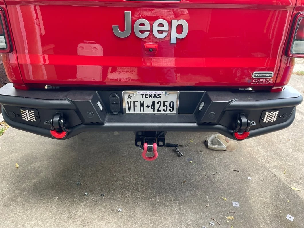 Jeep Licensed by RedRock HD Tubular Rear Bumper with Jeep Logo (20-25 Jeep Gladiator JT) - Image 13