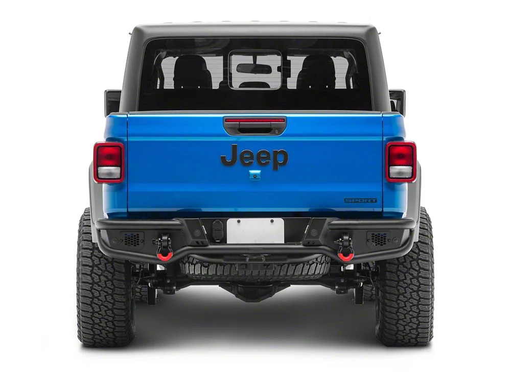 Jeep Licensed by RedRock HD Tubular Rear Bumper with Jeep Logo (20-25 Jeep Gladiator JT) - Image 9
