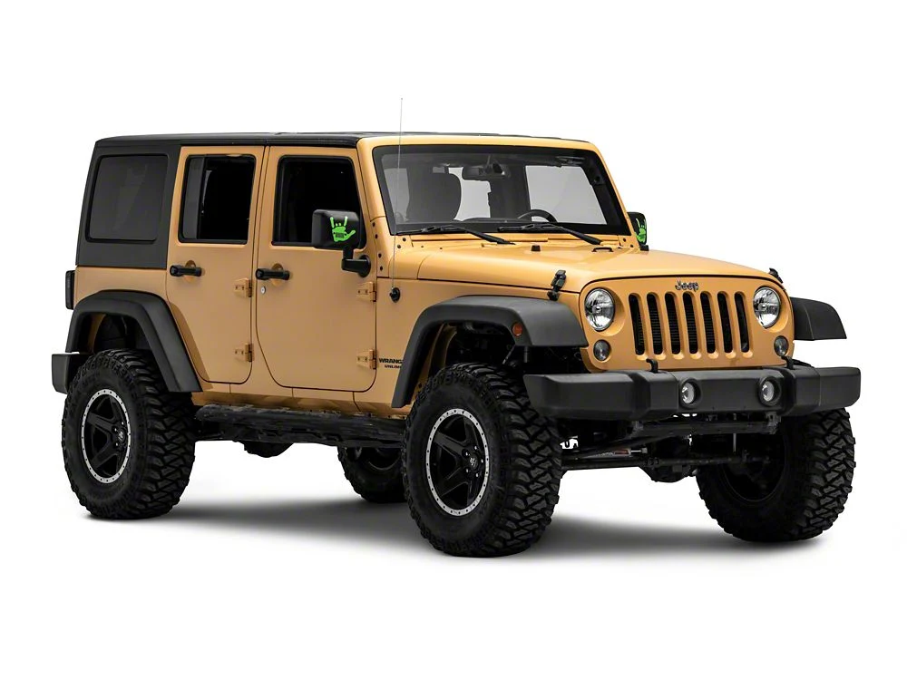 Jeep Licensed by RedRock Jeep Metal Grille Decal; Lime (87-18 Wrangler YJ, TJ & JK) - Image 4