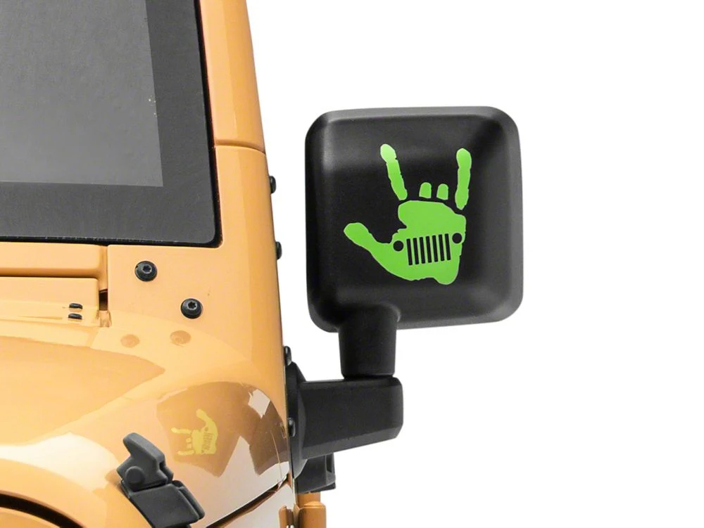 Jeep Licensed by RedRock Jeep Metal Grille Decal; Lime (87-18 Wrangler YJ, TJ & JK) - Image 6