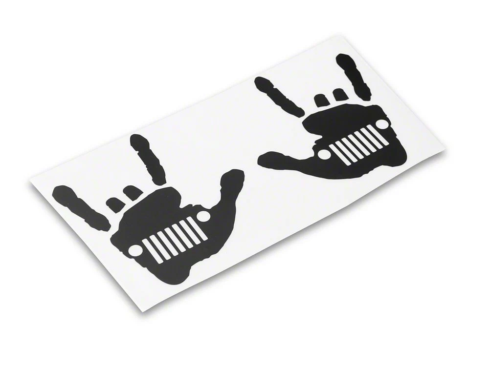 Jeep Licensed by RedRock Jeep Metal Grille Decal; Matte Black (20-25 Jeep Gladiator JT)