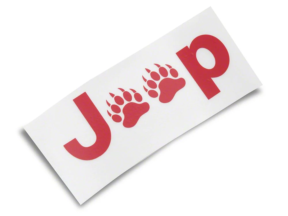 Jeep Licensed by RedRock Jeep Paw Side Logo; Red (20-25 Jeep Gladiator JT) - Image 5