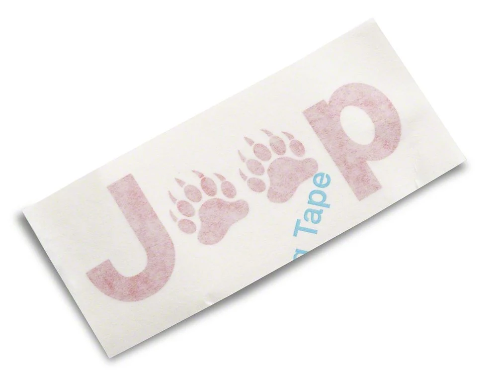 Jeep Licensed by RedRock Jeep Paw Side Logo; Red (87-18 Jeep Wrangler YJ, TJ & JK) - Image 3
