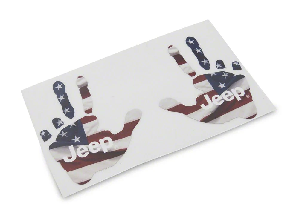 Jeep Licensed by RedRock Jeep Peace Decal; Real Flag (87-18 Jeep Wrangler YJ, TJ & JK) - Image 9