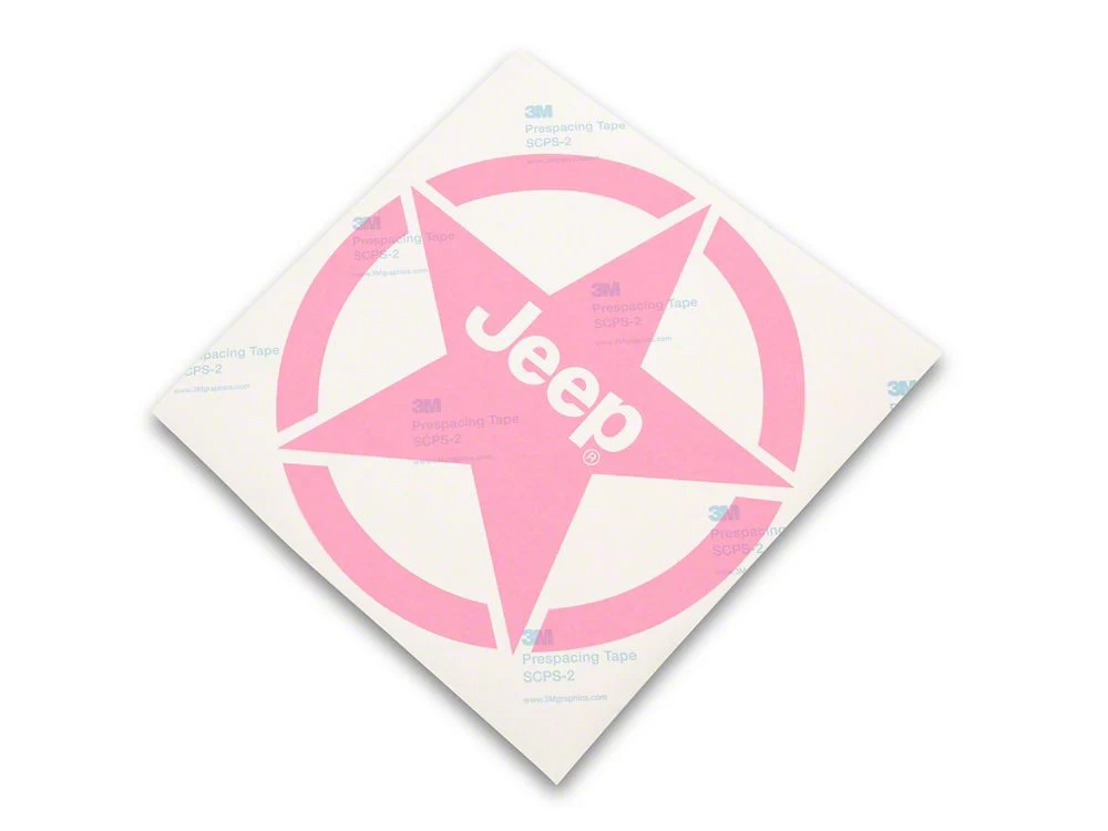 Jeep Licensed by RedRock Jeep Star Accent Decal; Pink (20-25 Jeep Gladiator JT) - Image 3