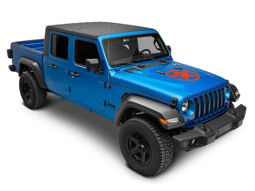 Jeep Licensed by RedRock Jeep Star Accent Decal; Red (20-25 Jeep Gladiator JT) - Image 4