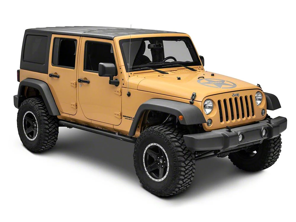 Jeep Licensed by RedRock Jeep Star Accent Decal; Silver (87-18 Jeep Wrangler YJ, TJ & JK) - Image 4