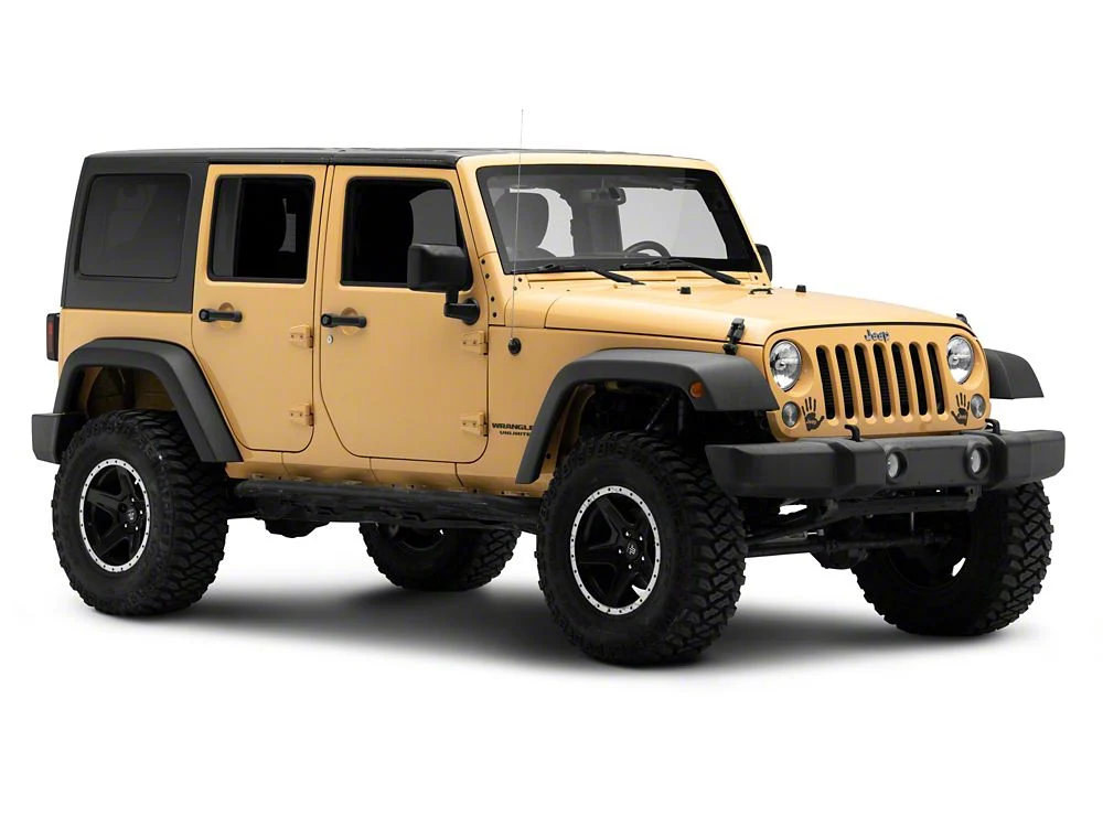 Jeep Licensed by RedRock Jeep Wave Decal; Matte Black (87-18 Jeep Wrangler YJ, TJ & JK) - Image 4