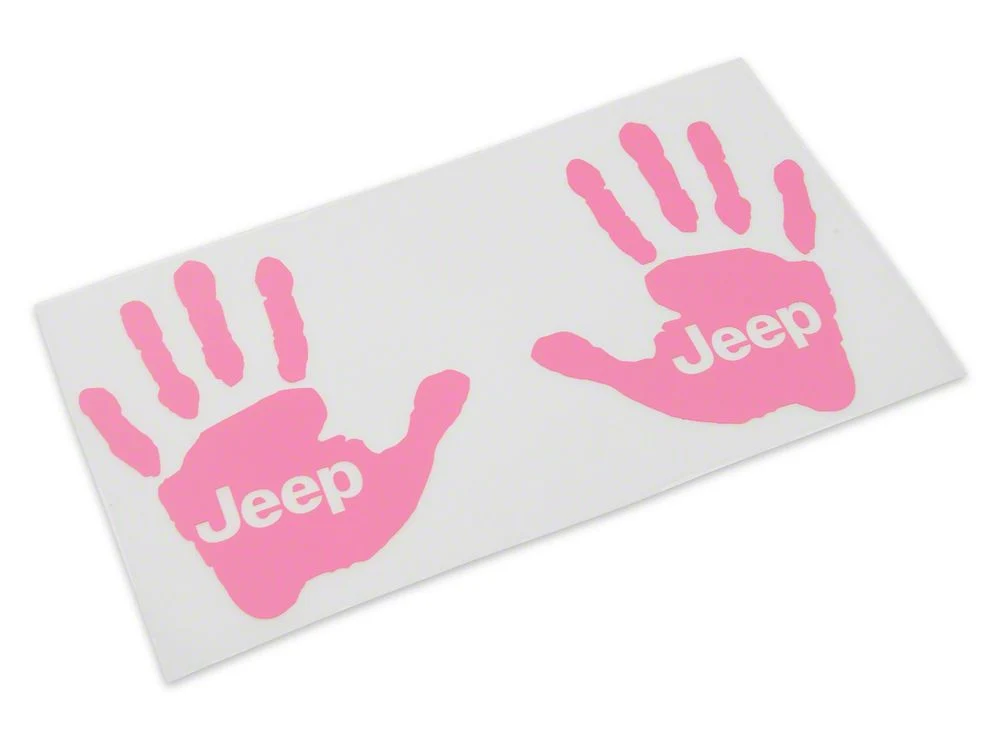Jeep Licensed by RedRock Jeep Wave Decal; Pink (87-18 Jeep Wrangler YJ, TJ & JK) - Image 3