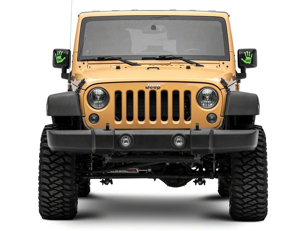 Jeep Licensed by RedRock Jeep Wave Grille Decal; Lime (87-18 Wrangler YJ, TJ & JK) - Image 5