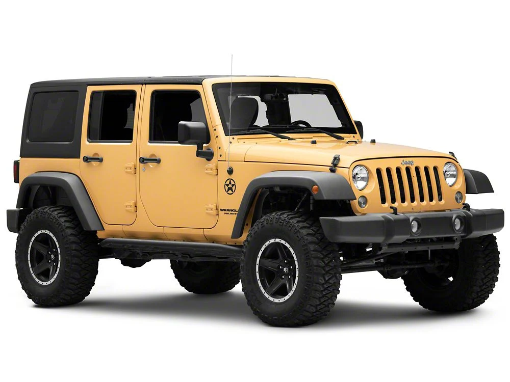 Jeep Licensed by RedRock JK Star Accent Decal; Matte Black (07-18 Jeep Wrangler JK) - Image 6