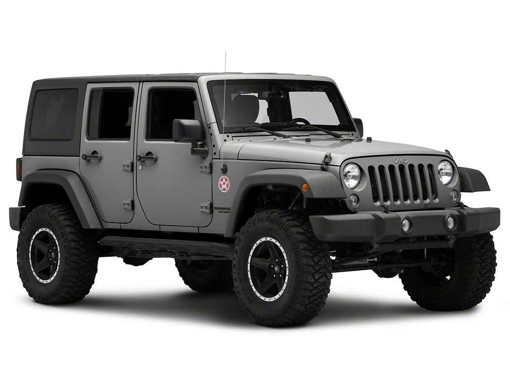 Jeep Licensed by RedRock JK Star Accent Decal; Pink (07-18 Jeep Wrangler JK) - Image 6