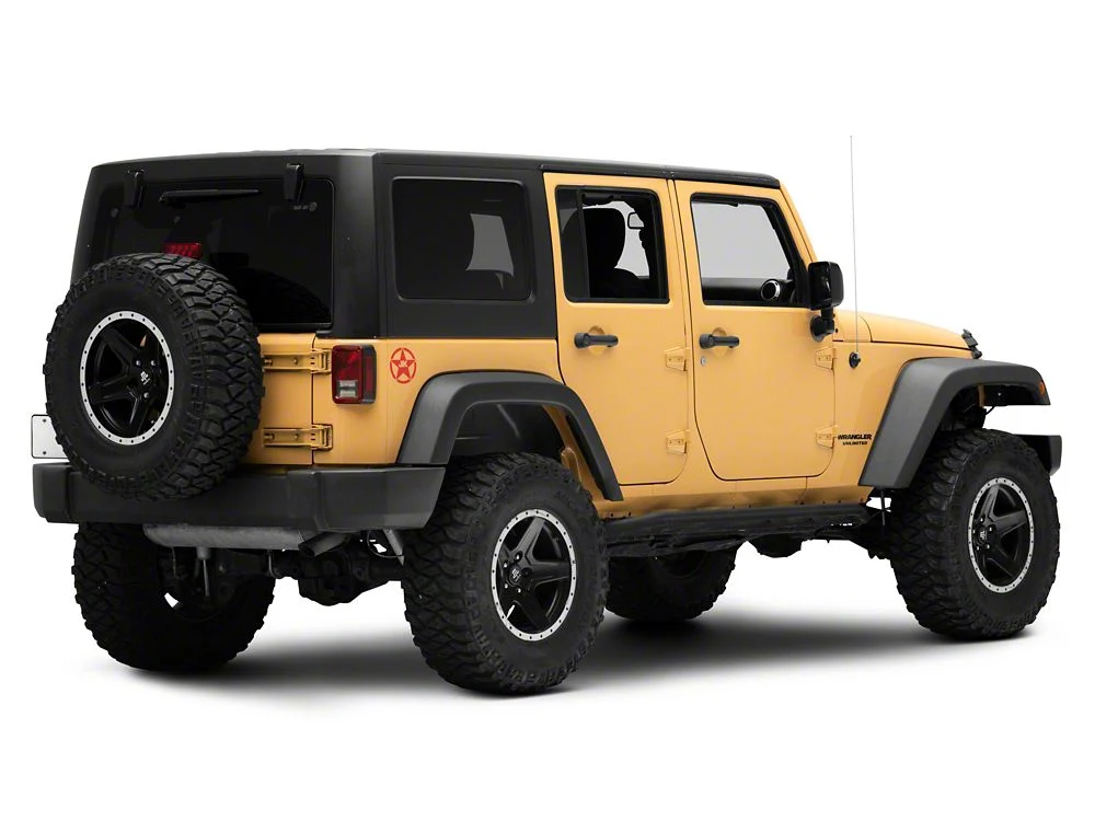 Jeep Licensed by RedRock JK Star Accent Decal; Red (07-18 Jeep Wrangler JK) - Image 5