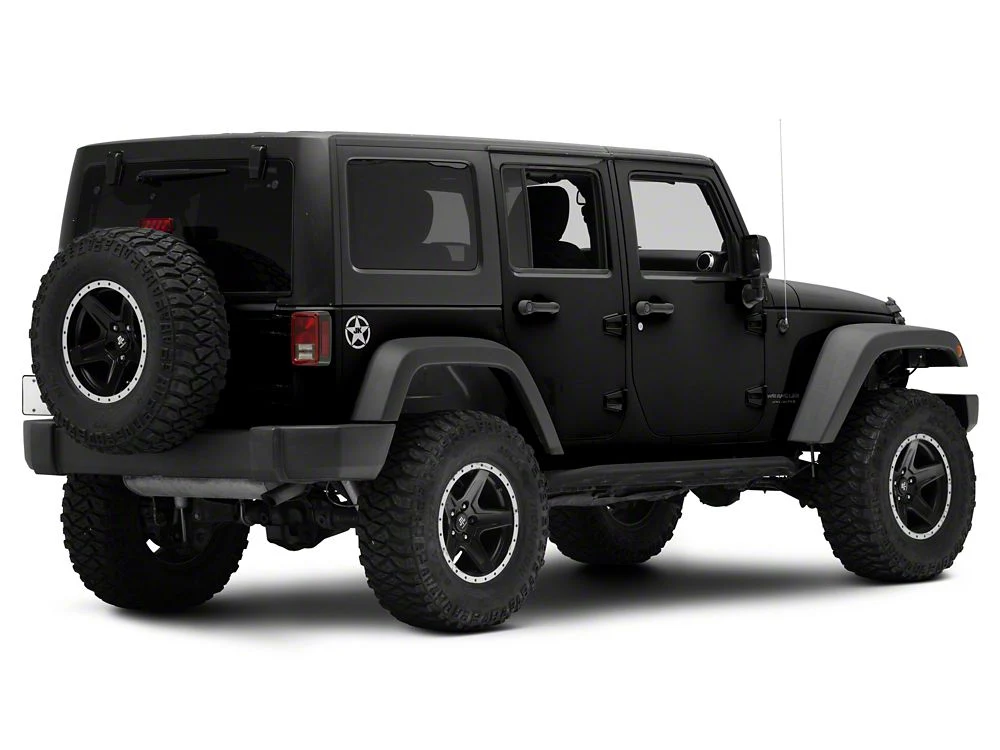 Jeep Licensed by RedRock JK Star Accent Decal; Silver (07-18 Jeep Wrangler JK) - Image 5
