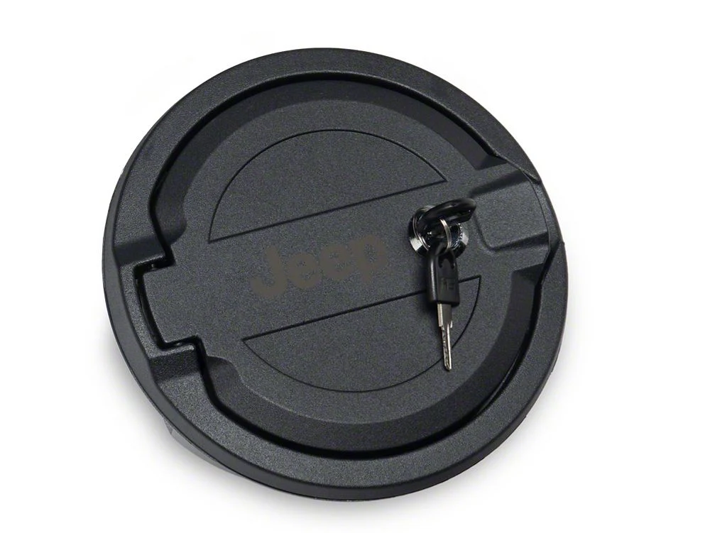 Jeep Licensed by RedRock Locking Aluminum Fuel Filler Door Cover (18-26 Jeep Wrangler JL) - Image 6