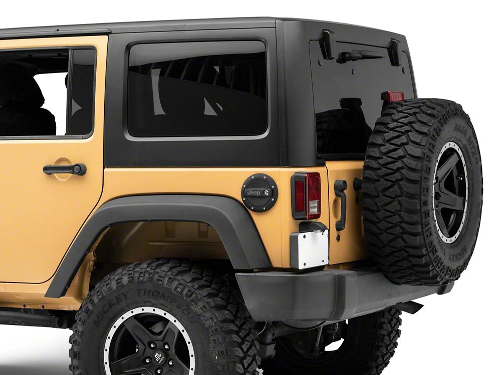 Jeep Licensed by RedRock Locking Fuel Door with Engraved Jeep Logo (07-18 Jeep Wrangler JK) - Image 3