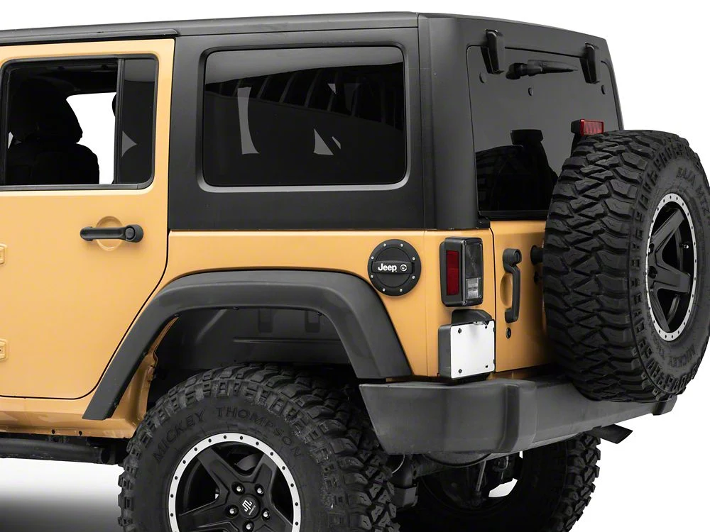 Jeep Licensed by RedRock Locking Fuel Door with Printed Jeep Logo (07-18 Jeep Wrangler JK) - Image 3
