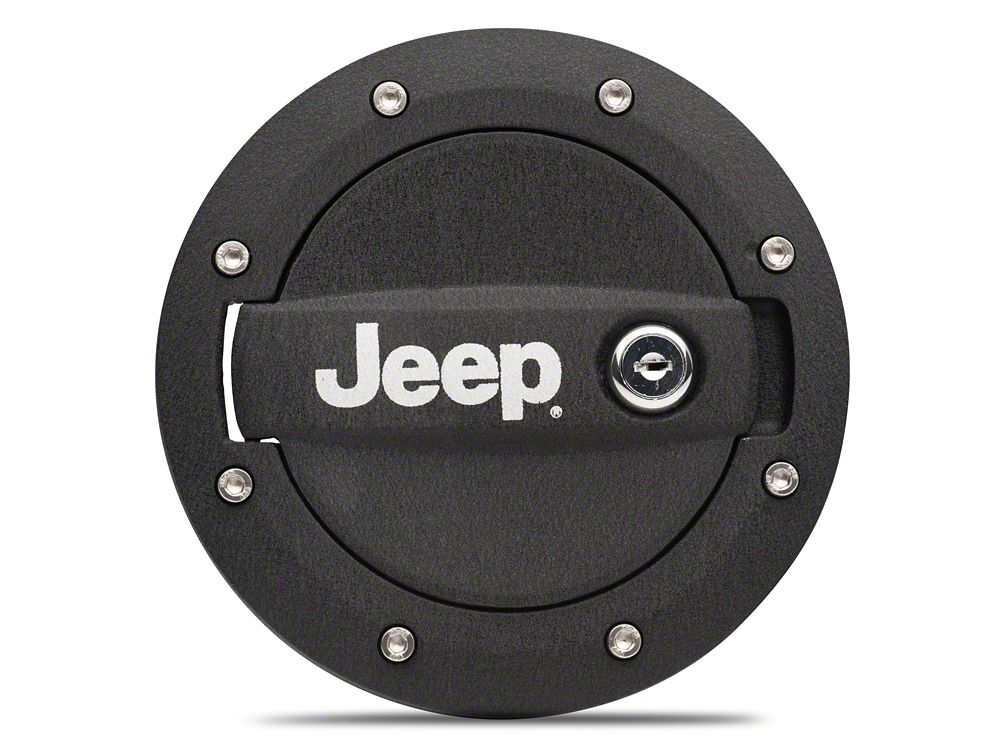Jeep Licensed by RedRock Locking Fuel Door with Printed Jeep Logo (07-18 Jeep Wrangler JK) - Image 5